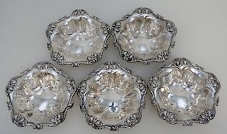 5 STERLING REED & BARTON NUT DISHES