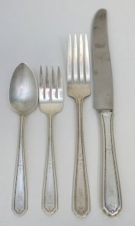 FOUR (4) 4PC STERLING PLACE SETTINGS