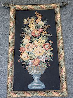 CONTINENTAL TAPESTRY FLOWER URN