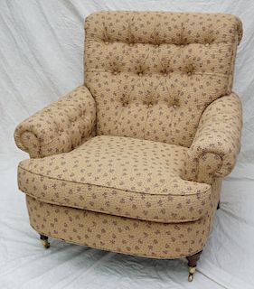 VICTORIAN UPHOLSTERED ARM CHAIR