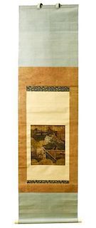 Japanese Edo Period Figural Scroll Painting
