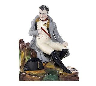 A French Porcelain Figure, Jacob Petit, Height 12 inches.
