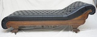 19th c. EMPIRE CHAISE LOUNGE