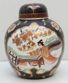 CHINESE HAND PAINTED GINGER JAR