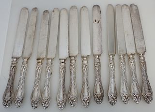 12 AMERICAN STERLING LILY DINNER KNIVES