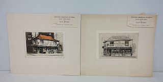 2 CECIL FORBES ETCHINGS