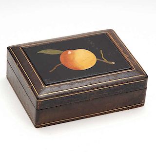Leather and Stone Box