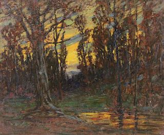 McCREA, Samuel Harkness. Oil on Canvas. Autumnal