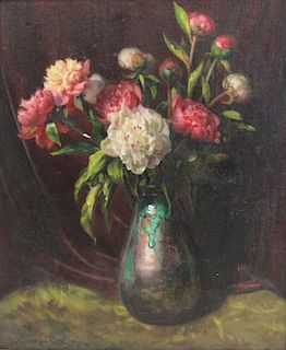 RUNDALTSOV, Mikhail. Oil on Canvas. Floral Still