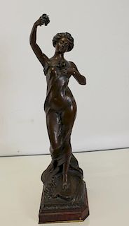 SCOTTE, A J. Signed Bronze Sculpture of a Beauty.