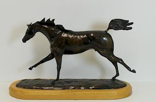 KOONTZ,Anette.Signed Bronze Sculpture Of A Horse .