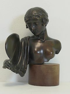 GREGORY,John ,Clements. Signed Bronze Bust Of