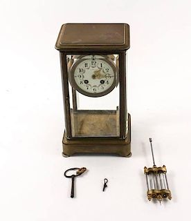 Bronze Samuel Marti Mantle Clock for Tiffany & Co