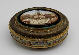 Fine Quality Antique Micro Mosaic Box As / Is.