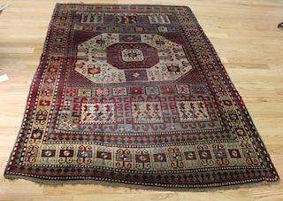 Antique and Finely Hand Woven Kazak Style Carpet.