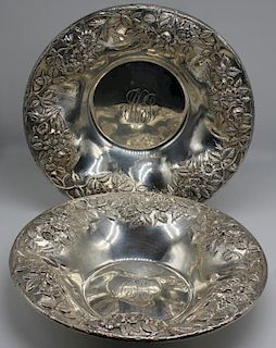STERLING. Pair of Matched S. Kirk & Son Co. Bowls.