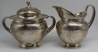 STERLING. Tiffany & Co. Sterling Creamer and Sugar
