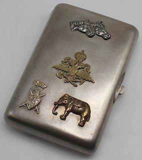 SILVER. 19th C Russian Silver Cigarette Case.