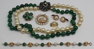 JEWELRY. Assorted Pearl Jewelry Grouping.