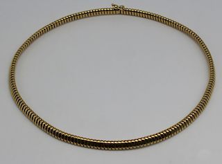 JEWELRY. Italian 14kt Gold Necklace.