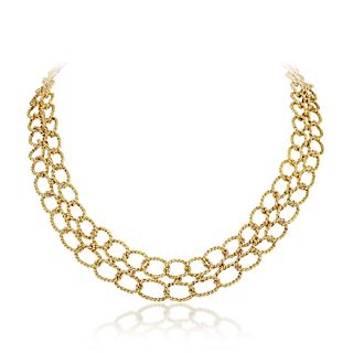 Schlumberger Tiffany & Co. Gold Necklace, French