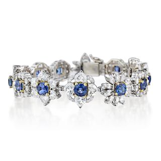 A Sapphire and Diamond Bracelet