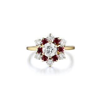 Jabel Diamond and Ruby Ring
