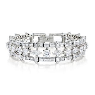 Van Cleef & Arpels Platinum Diamond Bracelet