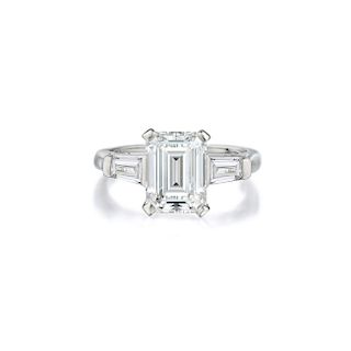 A Platinum 2.57-Carat Diamond Ring