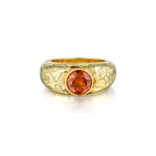 A Mandarin Garnet Men's Ring