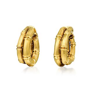 Cartier Bamboo Earclips, French