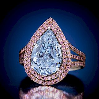 An Important 3.05-Carat Fancy Intense Blue Diamond Ring