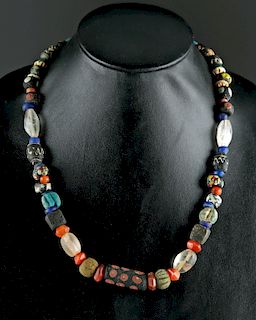 Roman, Phoenician, & Greco-Egyptian Glass Bead Necklace