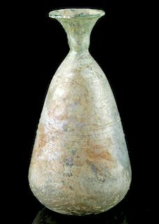 Roman Glass Bottle w/ Trailings - Rare Form