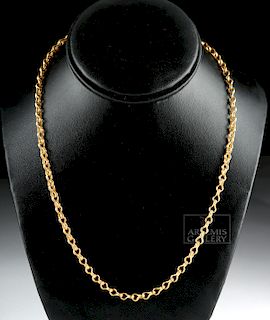 Roman 22K Gold Chain Necklace - 21.4 grams
