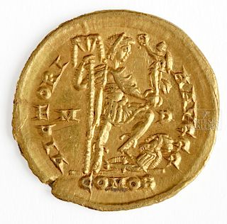 Roman Honorius Gold Solidus Coin