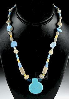 Sumerian Faience & Glass Beaded Necklace