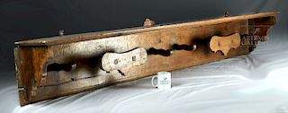 18th C. Spanish Colonial Wooden Shelf / Iron Nails
