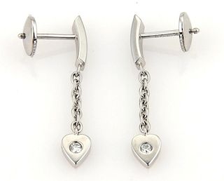Cartier 18k Gold Mon Amour Diamond Hearts Earrings