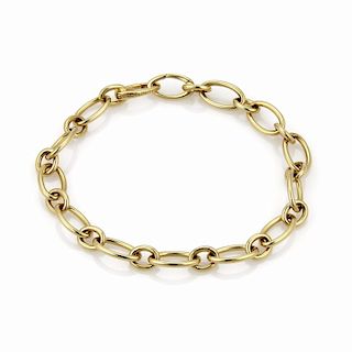 Tiffany & Co. 18k Gold Oval Chain Link Bracelet