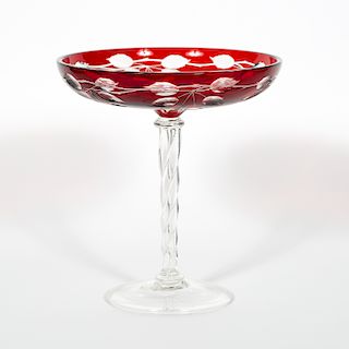 Ruby Cut-to-Clear Compote