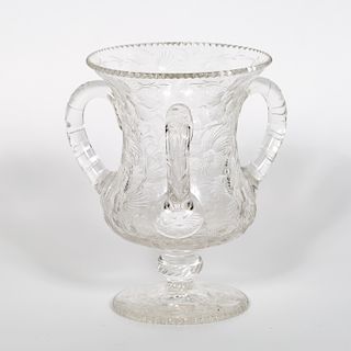 Libbey Engraved Crystal Loving Cup