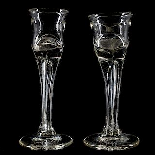 James Wayne, Glass Double Stem Wedding Goblets