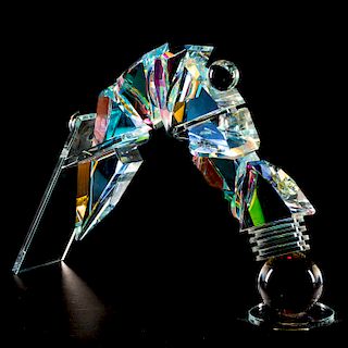 Toland Peter Sand Art Glass / Crystal Sculpture