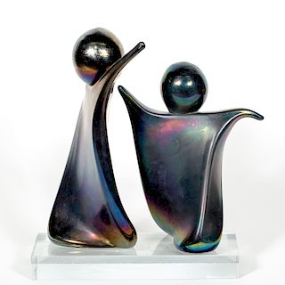 Renato Anatra, Vetri Murano Iridized Glass Figures