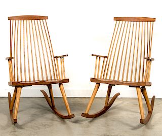 Pair, Thomas Moser Gloucester Rocking Chairs