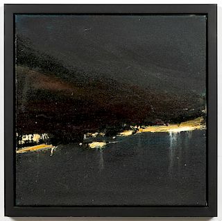 Ornulf Opdahl, "Light Along the Fjord" - 2002, Oil