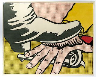 Roy Lichtenstein "Hand and Foot" 1964 Signed Litho