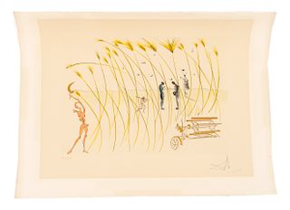 Dali, "La moissonneuse", Hommage a da Vinci