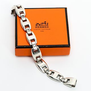 Hermes Sterling Chain Link Bracelet